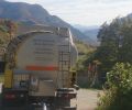 Camion de livraison de granulés en vrac