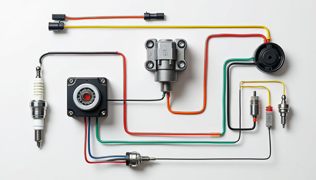découvrez un schéma simple d'allumage avec une explication claire du principe et un guide de câblage facile à comprendre pour vos projets électriques.