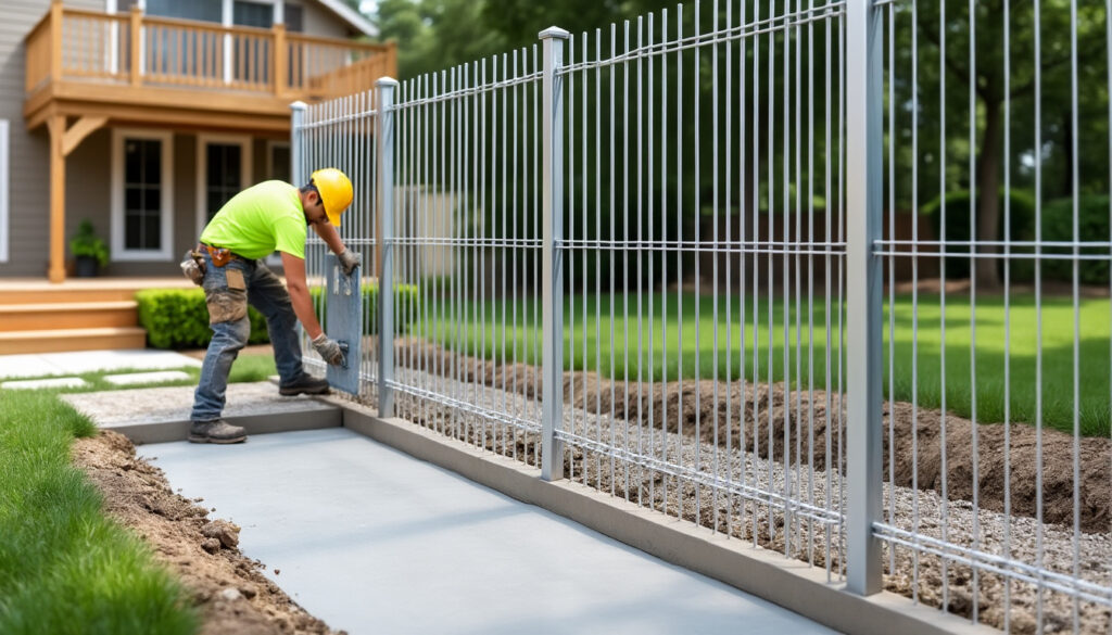 découvrez les tarifs pour la pose de clôture rigide avec soubassement en béton. prix au mètre détaillés pour un chantier sécurisé et durable.