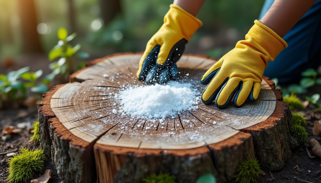 apprenez comment détruire efficacement une souche d'arbre en utilisant du gros sel, une méthode simple et naturelle pour éliminer les souches indésirables de votre jardin.