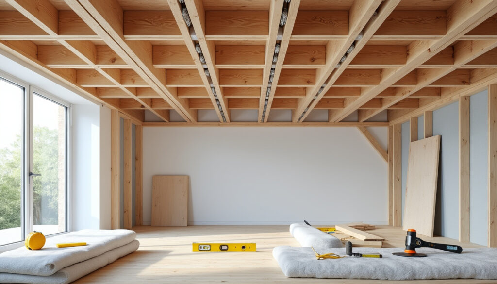 découvrez comment choisir les matériaux adaptés pour le solivage de plafond et suivez nos conseils pratiques pour une pose réussie et durable.