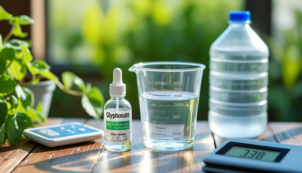 découvrez la quantité optimale de glyphosate à utiliser pour 5 litres d'eau afin d'assurer une efficacité maximale tout en respectant les consignes de sécurité.