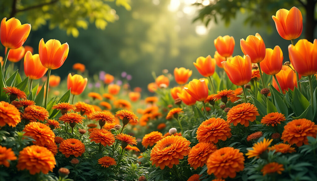 découvrez comment choisir les plus belles fleurs orange pour sublimer votre jardin avec des variétés éclatantes et faciles à entretenir.